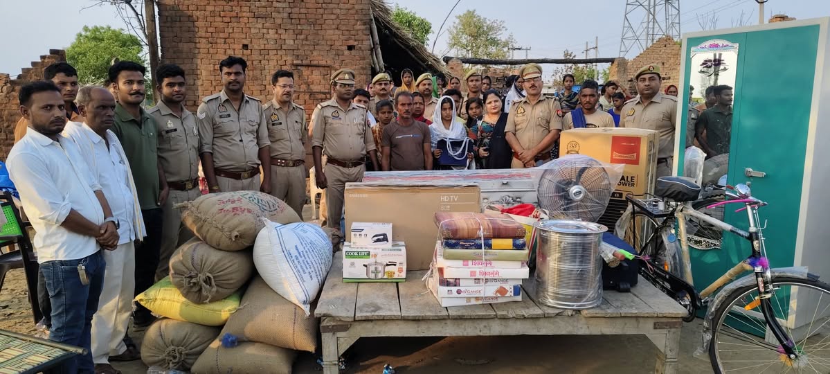 रुधौली पुलिस ने पेश की मानवता की मिसाल : गरीब बेटी की शादी में फरिश्ता बने रुधौली के SO विजय दुबे