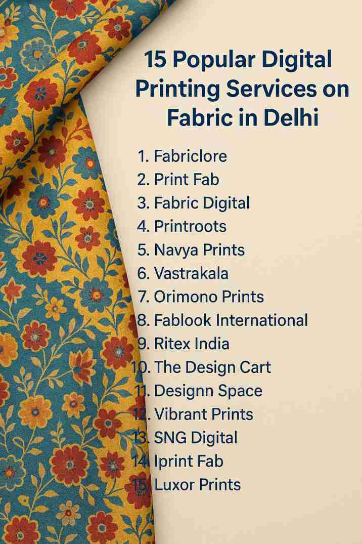 15 Popular Digital Printing Services on Fabric in Delhi
