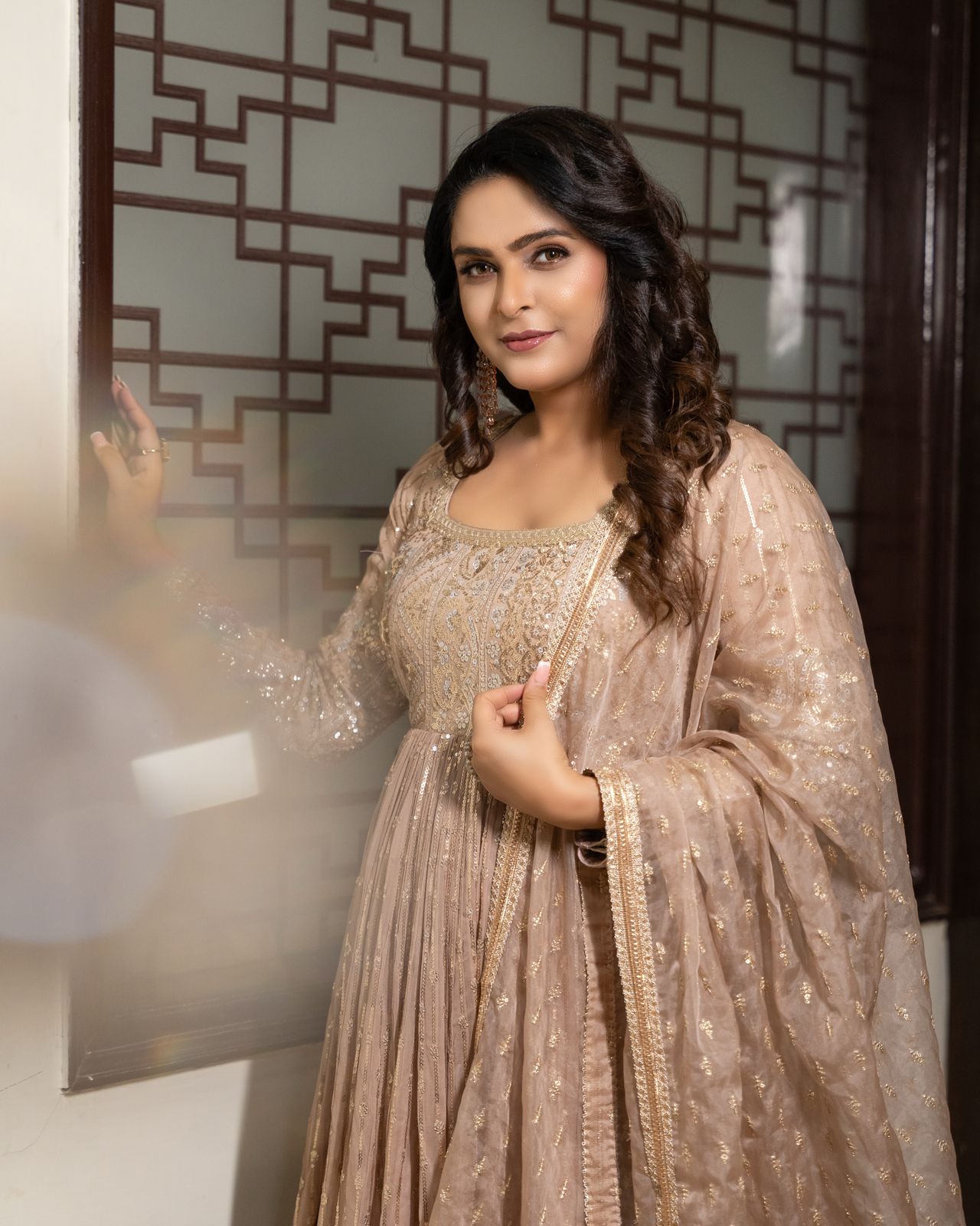 Bollywood actress Madhurima Tuli shows her love for Indian couture in an exquisite glamorous custom-made
