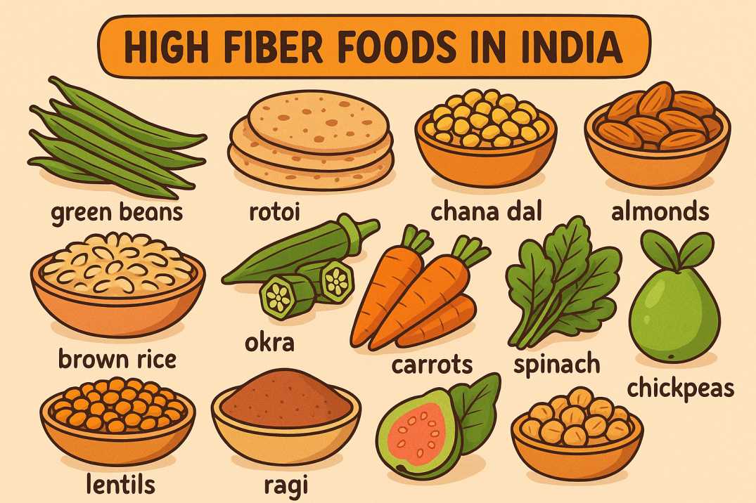 High Fiber Foods in India: Boost Your Health with Fiber-Rich Foods