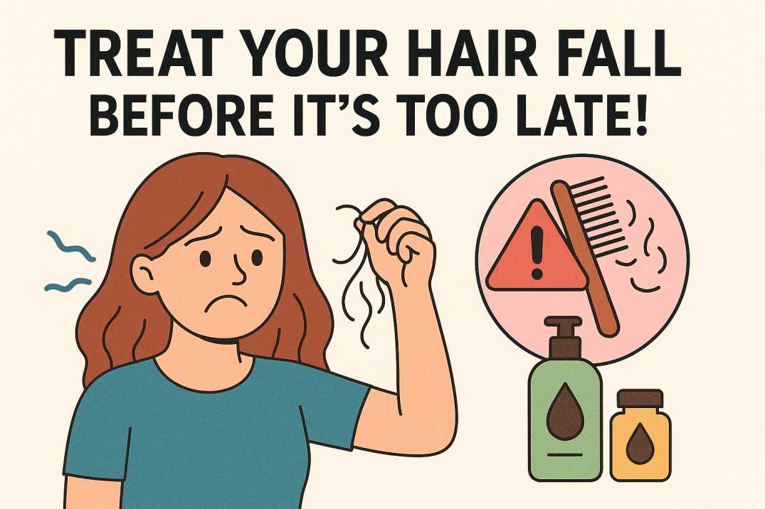 Treat Your Hair Fall Before It's Too Late!
