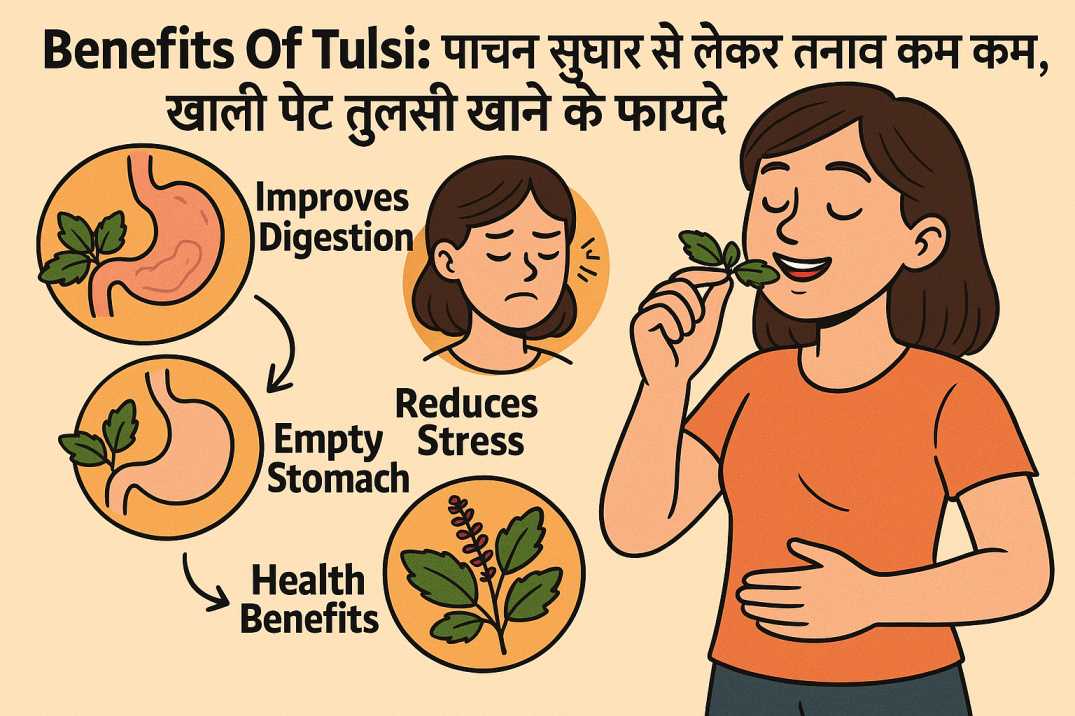 Benefits Of Tulsi: पाचन सुधार से लेकर तनाव कम करने तक, खाली पेट तुलसी खाने के फायदे
