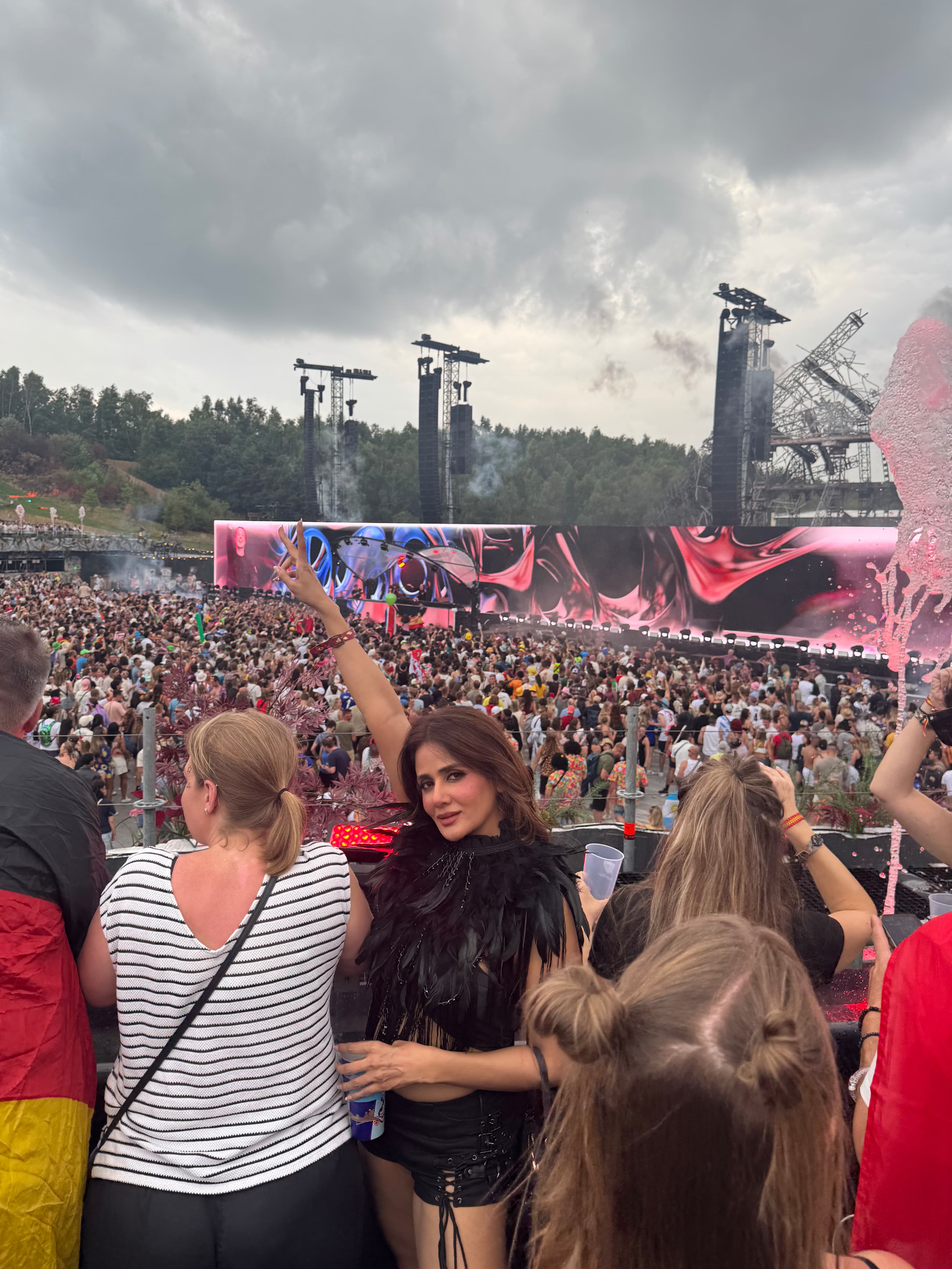 Parul Yadav’s Neo-Goth Glam Turns Heads at Tomorrowland, Belgium