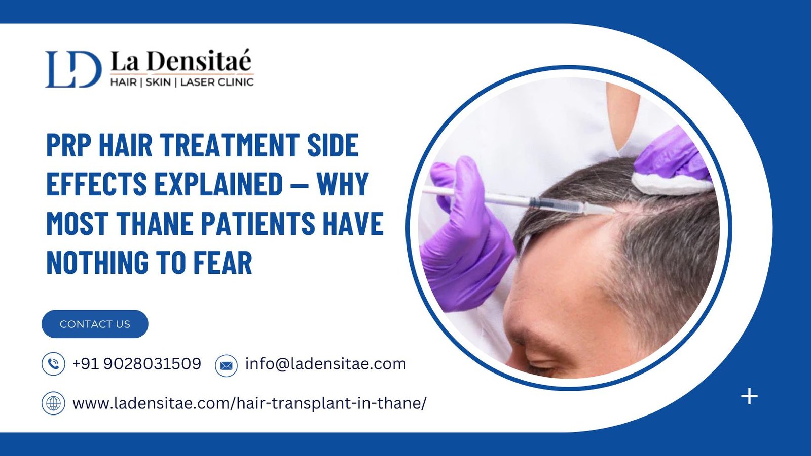 PRP Hair Treatment Side Effects Explained — Why Most Thane Patients Have Nothing to Fear