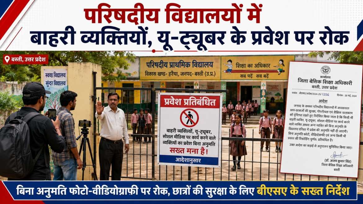 परिषदीय विद्यालयों में बाहरी व्यक्तियों, यू-ट्यूबर के प्रवेश पर रोक