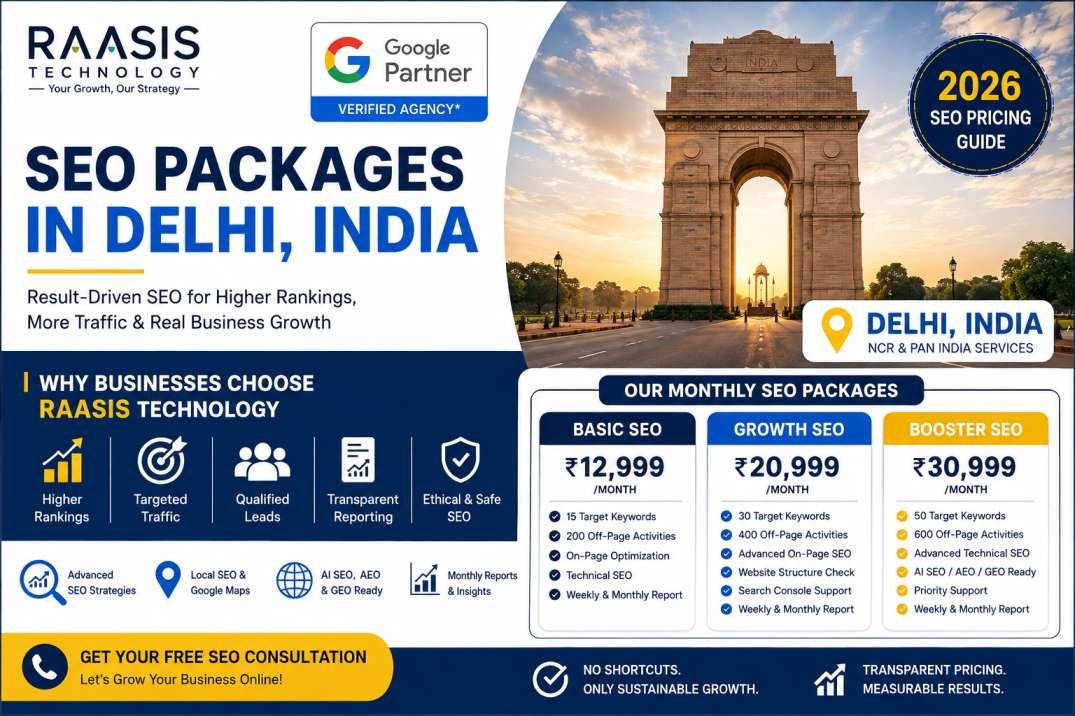 SEO Packages in Delhi, India: 2026 Pricing & Agency Selection Guide