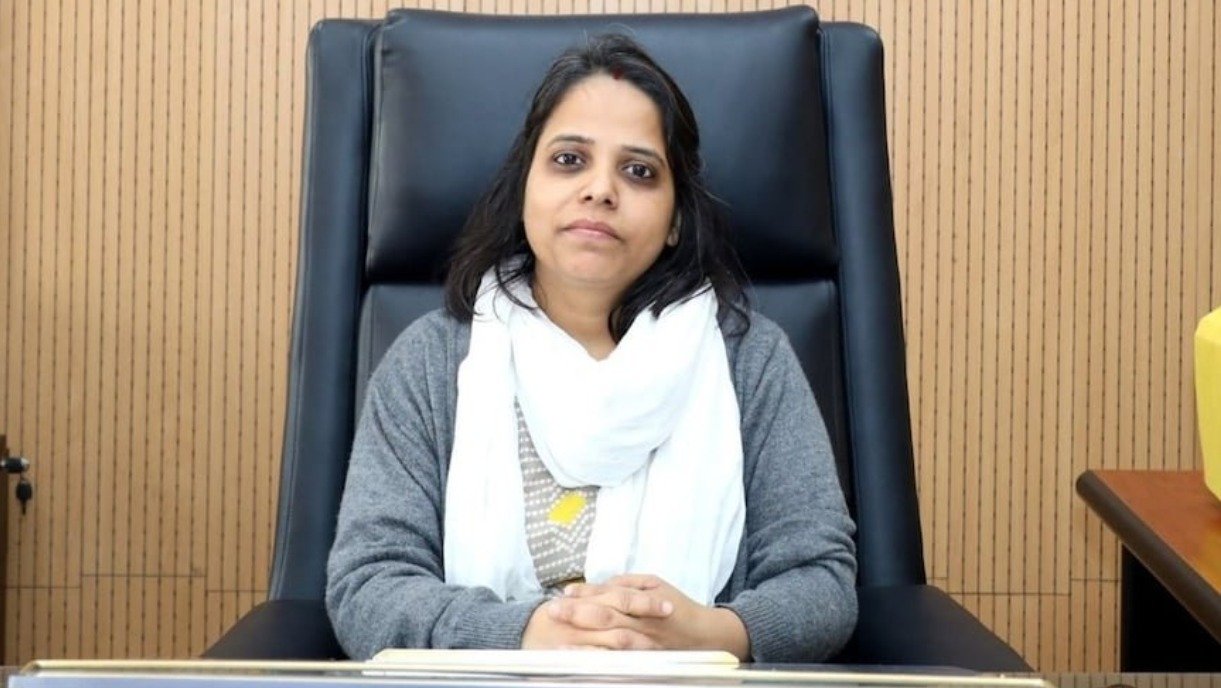 MP IAS officer Neha Marvya after her fourth transfer with a year