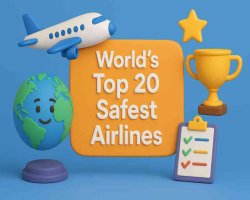 दुनिया की 20 सबसे सुरक्षित एयरलाइंस – Airline Ratings 2025