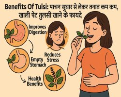 Benefits Of Tulsi: पाचन सुधार से लेकर तनाव कम करने तक, खाली पेट तुलसी खाने के फायदे