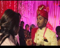 पैकोलिया में शादी समारोह में हंगामा,  गुजरात से पहुंची पहली पत्नी ने रोकी दूसरी शादी, स्टेज पर चढ़कर किया विरोध