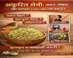 अंकुरित मेथी: ताकत, पोषण और परंपरा का संगम, लेकिन क्या हर दावा सच है?